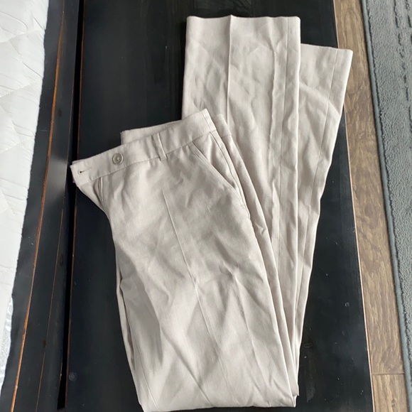 RW & Co linen modern flare trousers - Picture 2 of 4